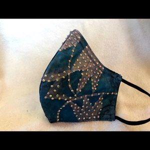 Hand painted rhinestone mask